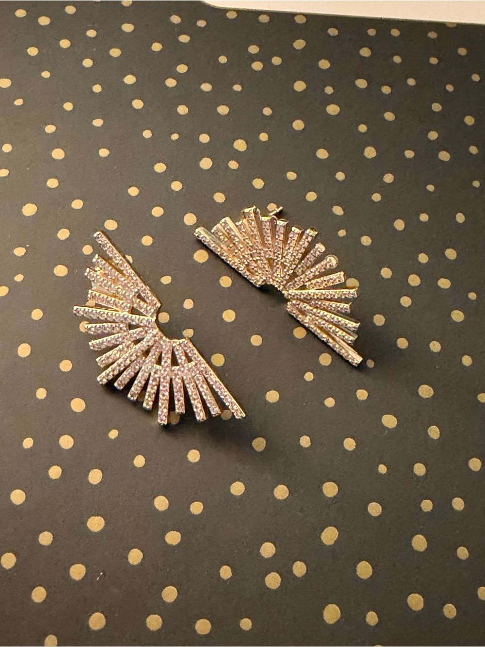 Sunburst Stud Earrings in Gold - Picture 5 of 6